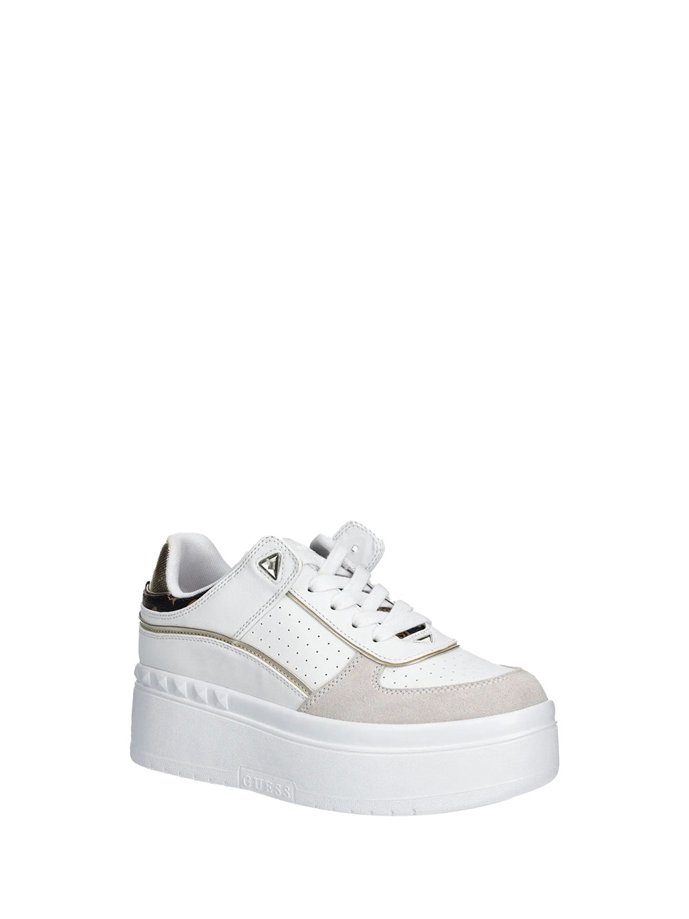 GUESS Sneakers platform Donna - modello FLPRIDPEL12 Bianco
