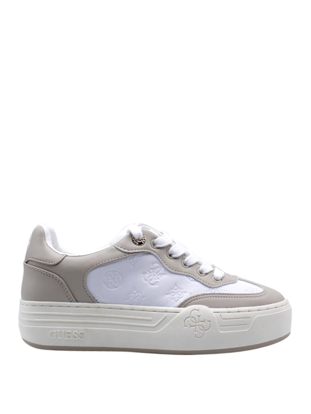 GUESS Sneakers platform Donna - modello FLPSWOFAL12 Bianco