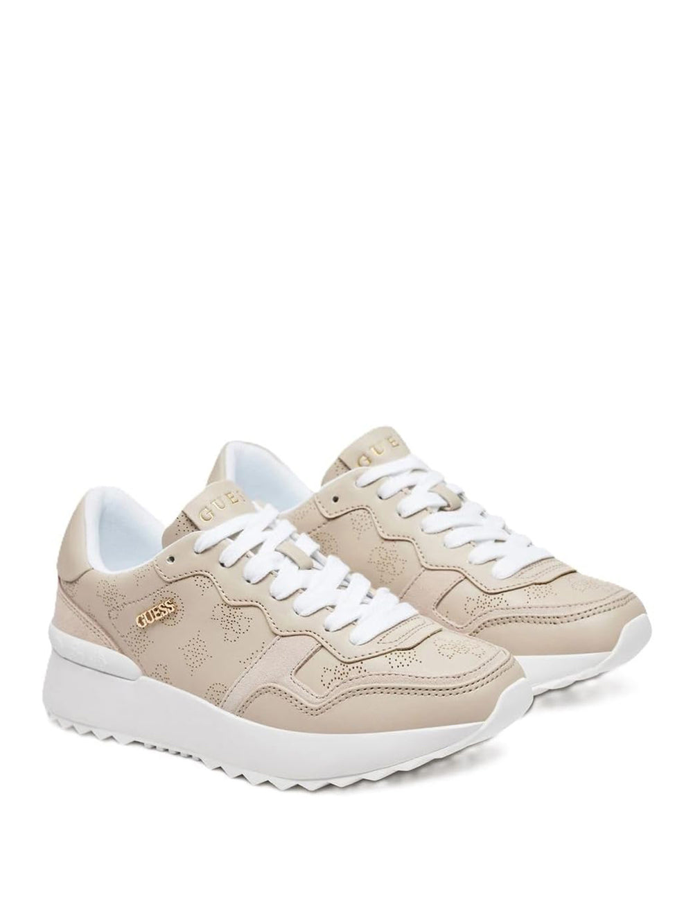 GUESS Sneakers logato Donna - modello FLPVI3ELE12 Beige