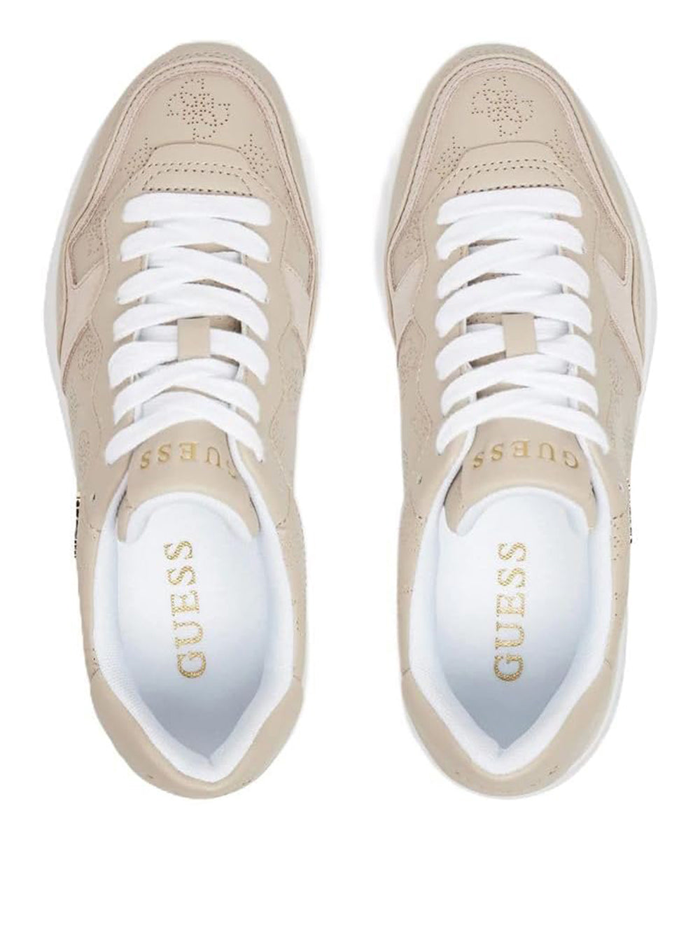 GUESS Sneakers logato Donna - modello FLPVI3ELE12 Beige