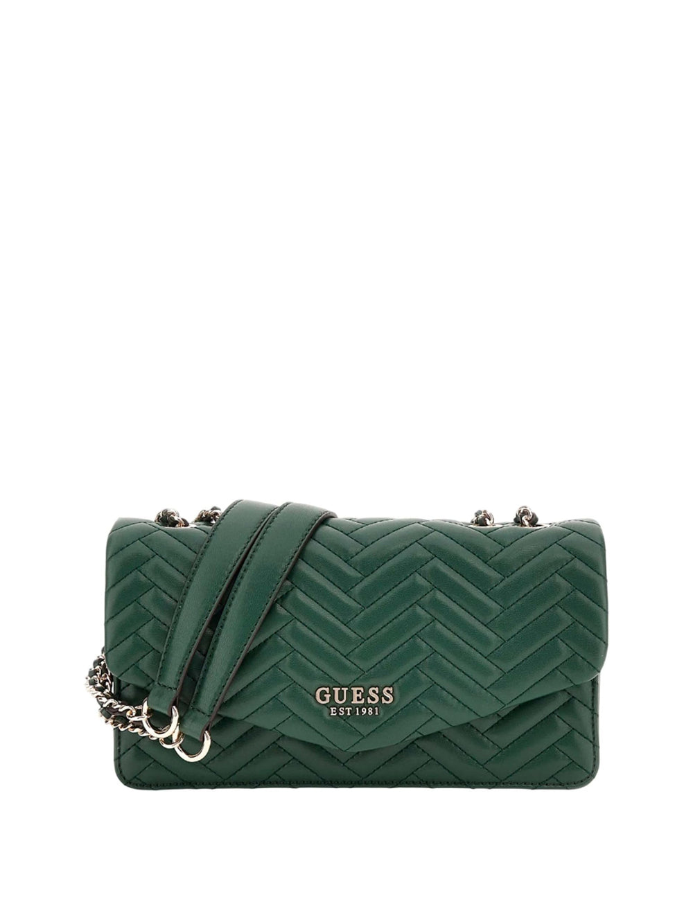GUESS Borsa a Tracolla Trapuntata Donna - modello HWQG9508210 Verde