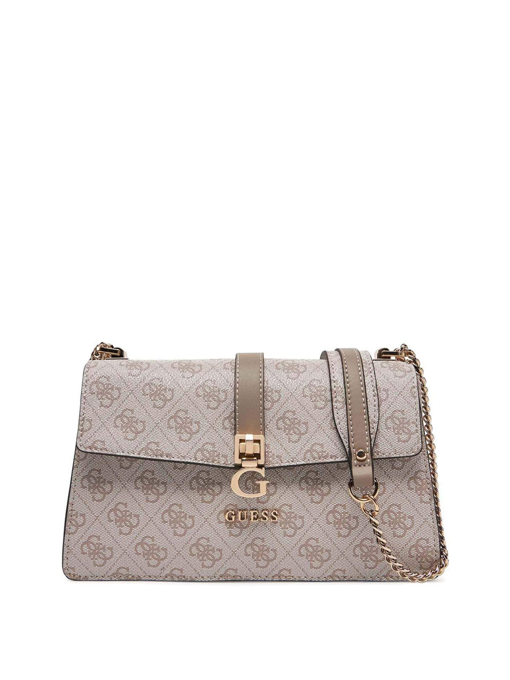 GUESS Borsa a Tracolla logato Donna - Dark Taupe Logo modello HWSG9629210 Beige