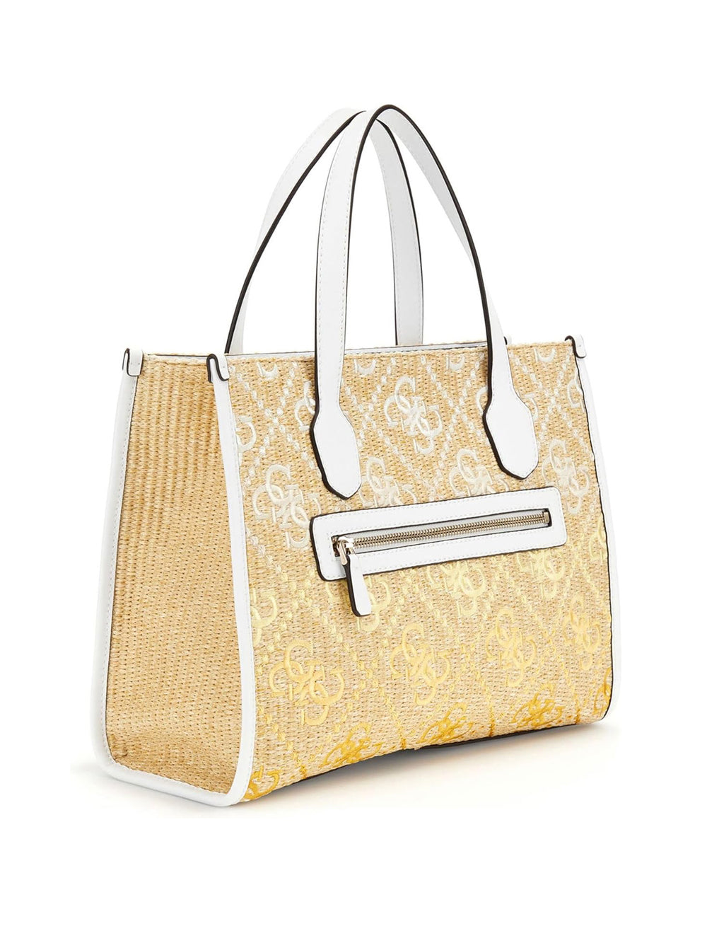 GUESS Borsa a Mano logato Donna - Cornsilk Logo modello HWSW8665220 Beige