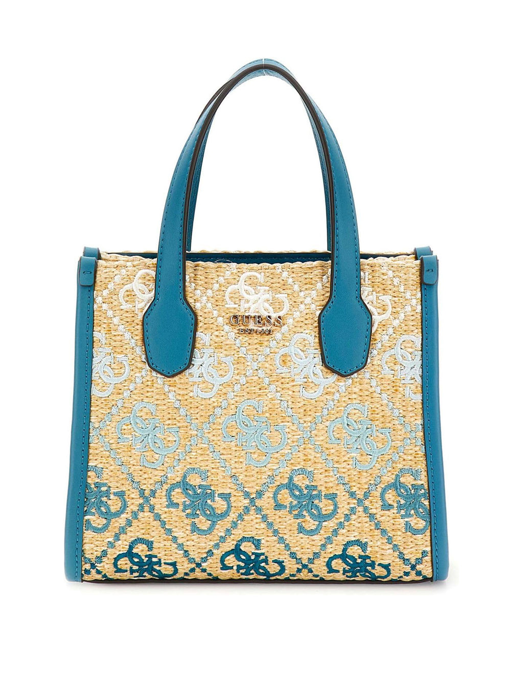 GUESS Borsa a Mano logato Donna - Teal Logo modello HWSW8665770 Verde