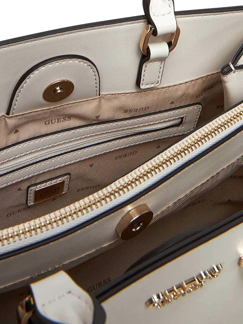 GUESS Borsa a Mano Donna - Bone modello HWVG9639060 Beige