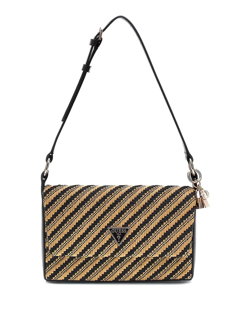 GUESS Borsa a Spalla Donna - Natural/Black modello HWWG9210190 Multicolore