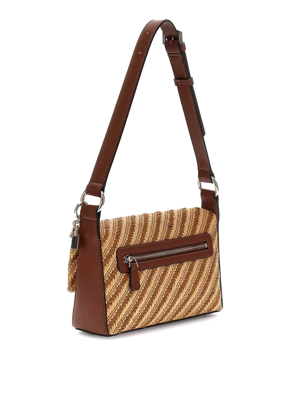 GUESS Borsa a Spalla Donna - Natural/Cognac modello HWWG9210190 Multicolore