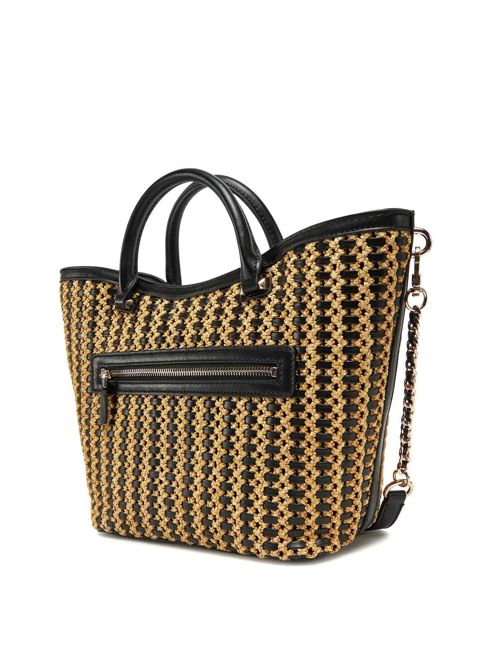 GUESS Borsa a Spalla Donna - Natural/Black modello HWWG9647220 Multicolore