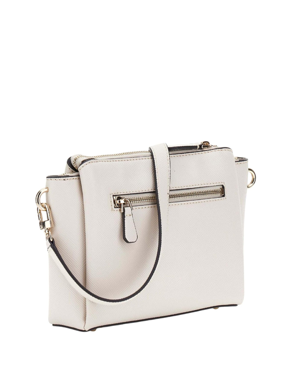 GUESS Borsa a Spalla Saffiano Donna - Bone modello HWZG7879120 Beige