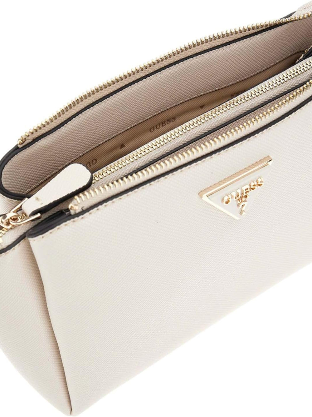 GUESS Borsa a Spalla Saffiano Donna - Bone modello HWZG7879120 Beige