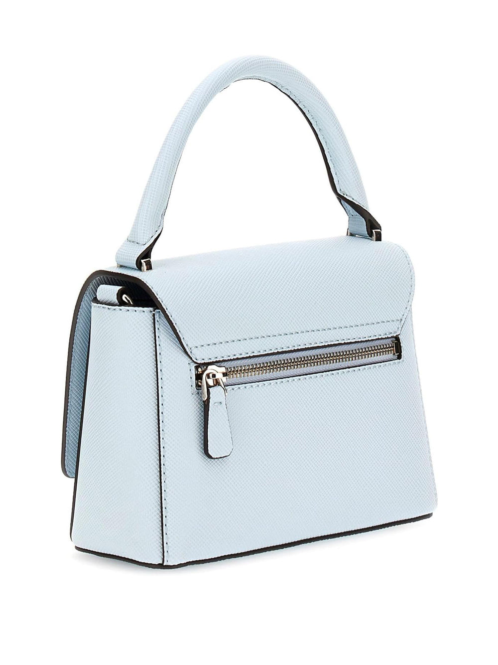 GUESS Borsa a Mano Saffiano Donna - Powder Blue modello HWZG9643200 Blu