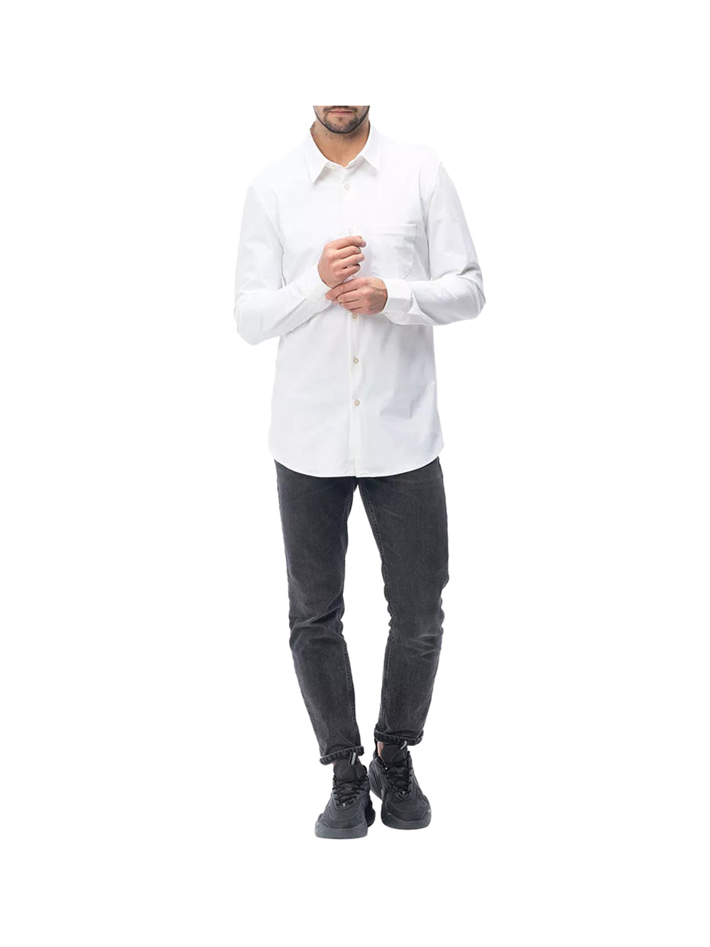 GUESS Camicia Uomo - modello M3YH34WFKM0 Bianco