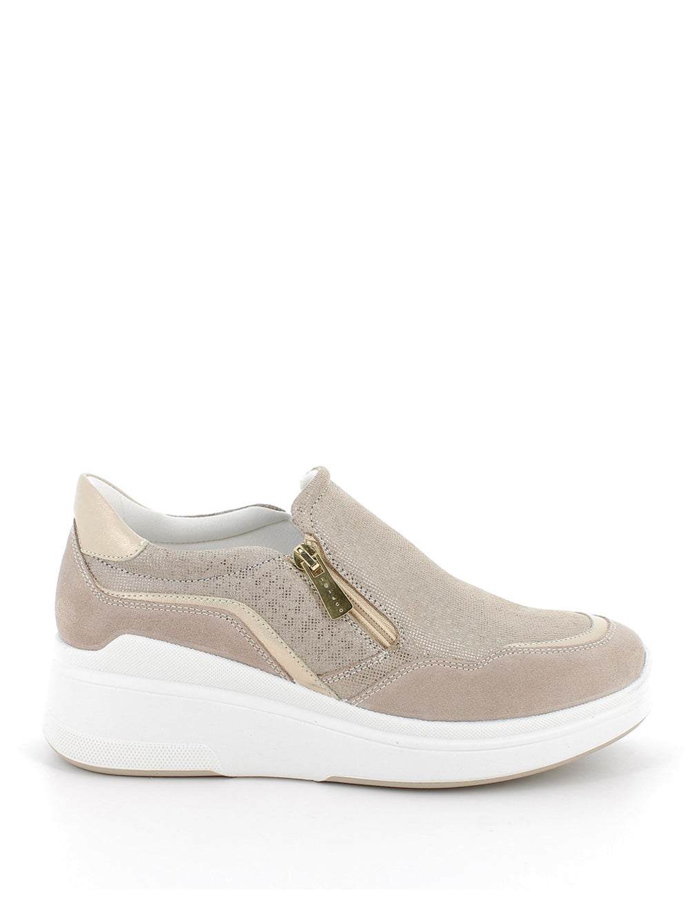 IGI&CO Sneakers con zeppa Donna - Visone modello 7653100 Beige