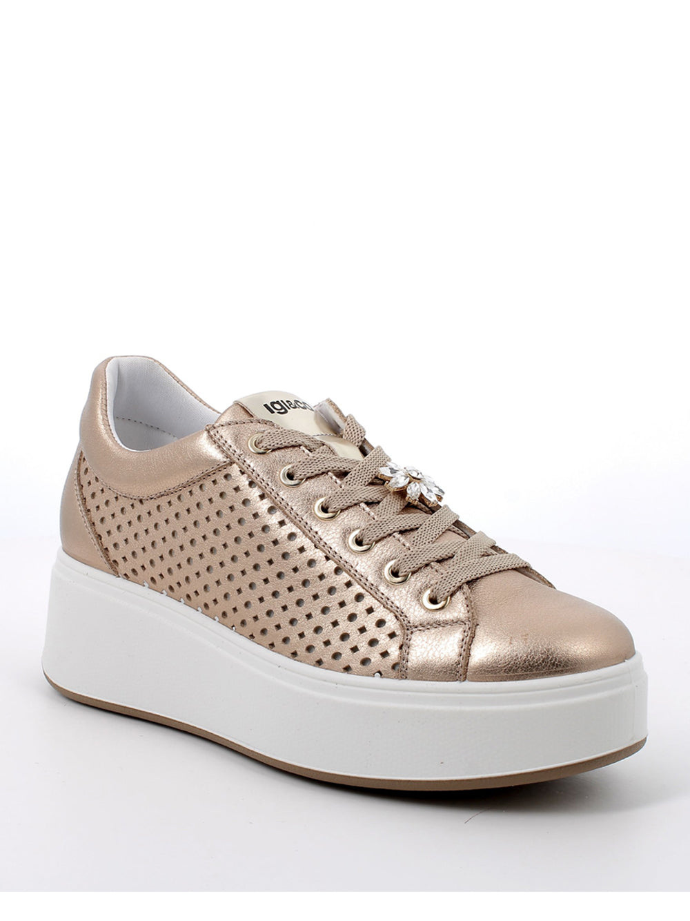 IGI&CO Sneakers con zeppa Donna - modello 7657200 Beige