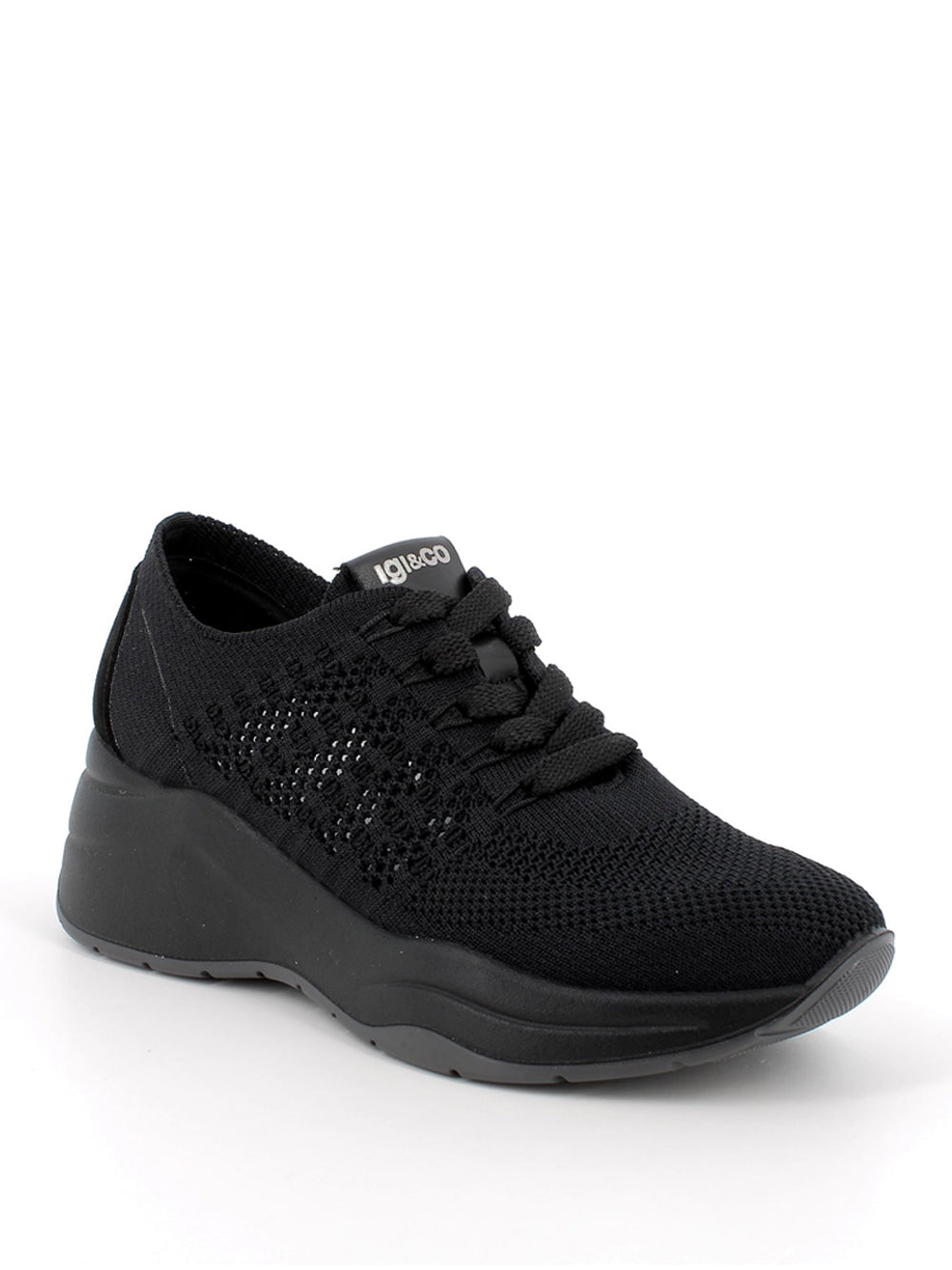 IGI&CO Sneakers con zeppa Donna - modello 7662600 Nero