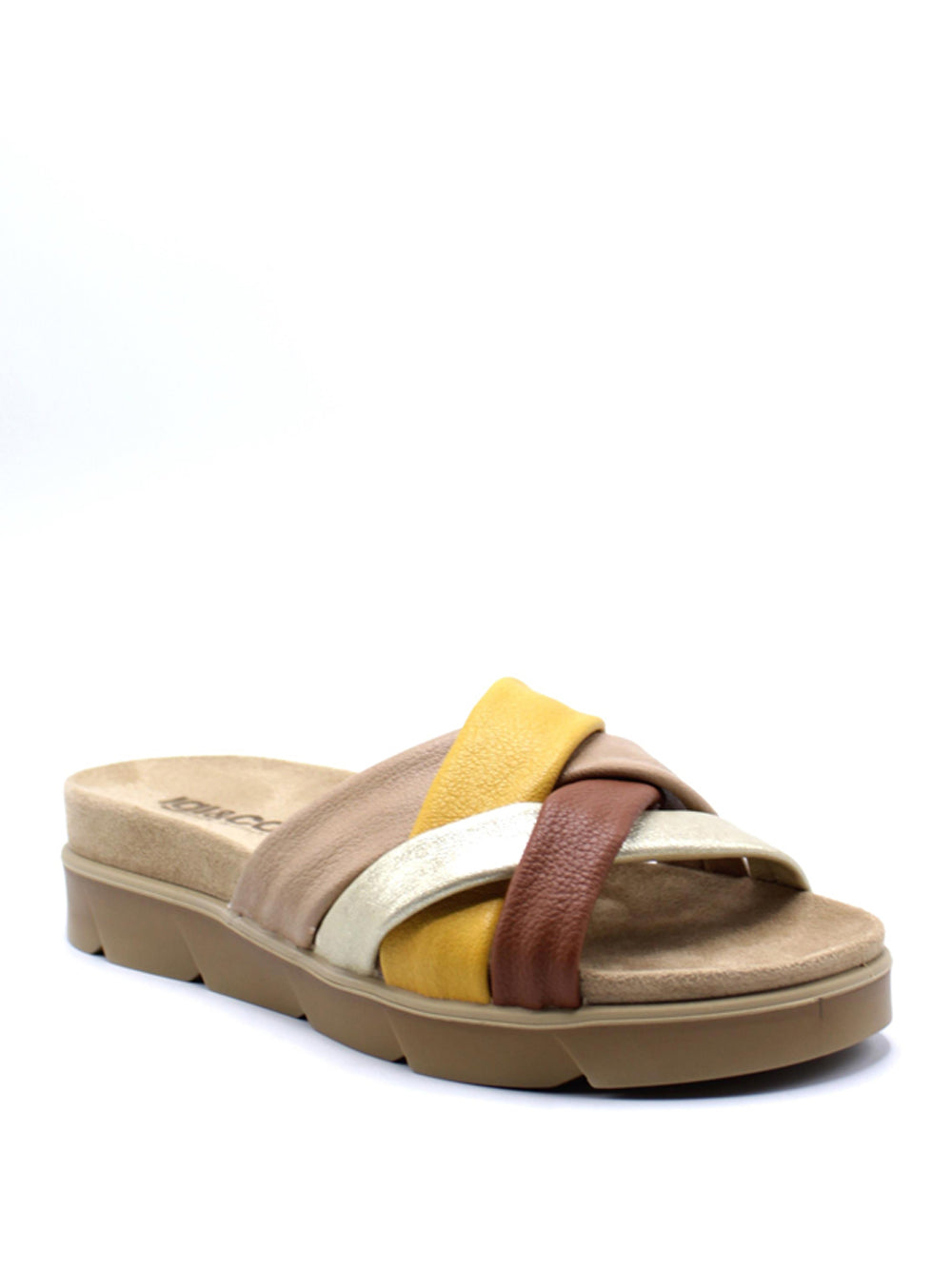 IGI&CO Sandali con zeppa Donna - Taupe/Giallo modello 7669000 Multicolore