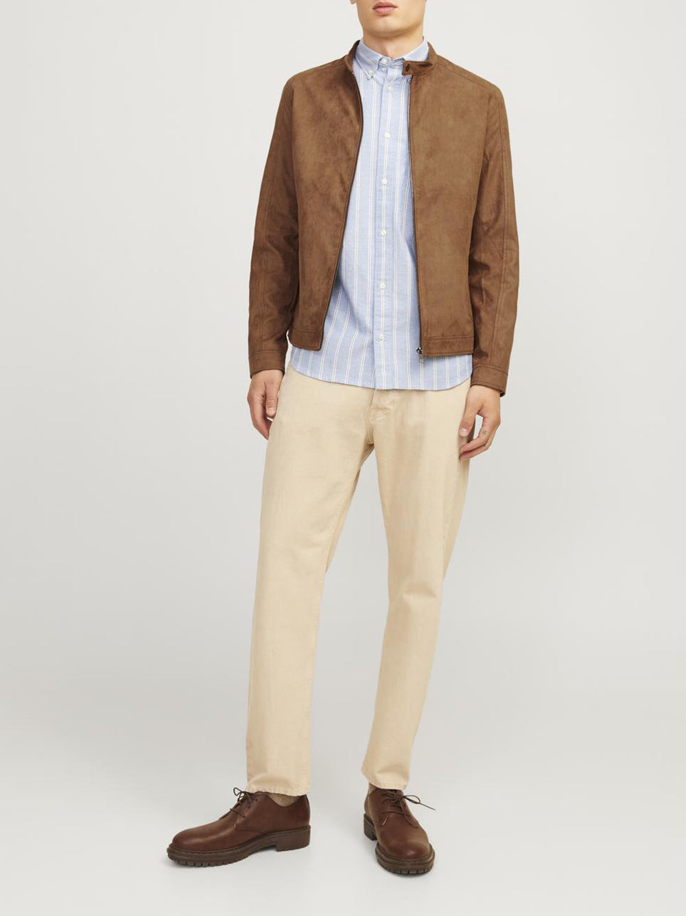 Jack e Jones JACK&JONES Giubbino Uomo - Cuoio modello 12261197 Marrone