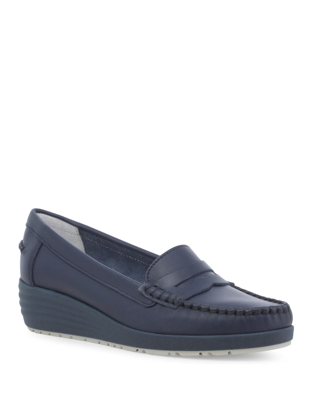 MELLUSO Mocassini con zeppa Donna - modello 01028Z Blu