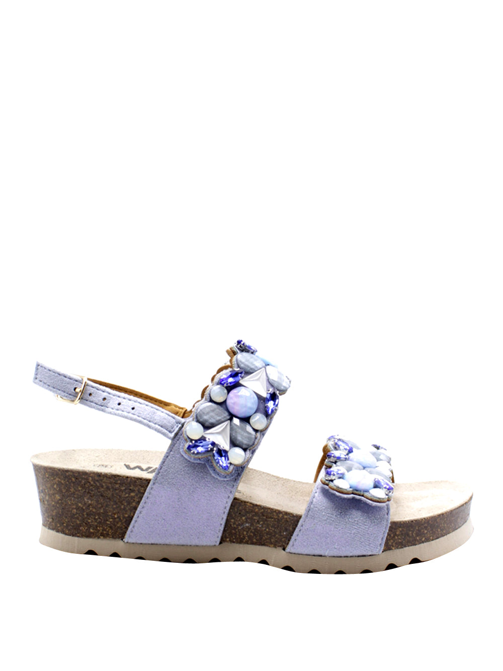 MELLUSO Sandali con zeppa Donna - Jeans modello 018148 Blu
