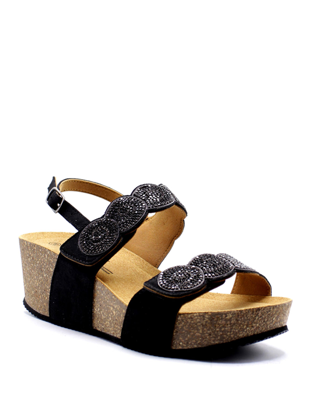 MELLUSO Sandali con zeppa Donna - modello 018154 Nero