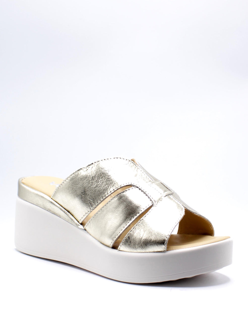 MELLUSO Sandali con zeppa Donna - Platino modello 019218Z Argento