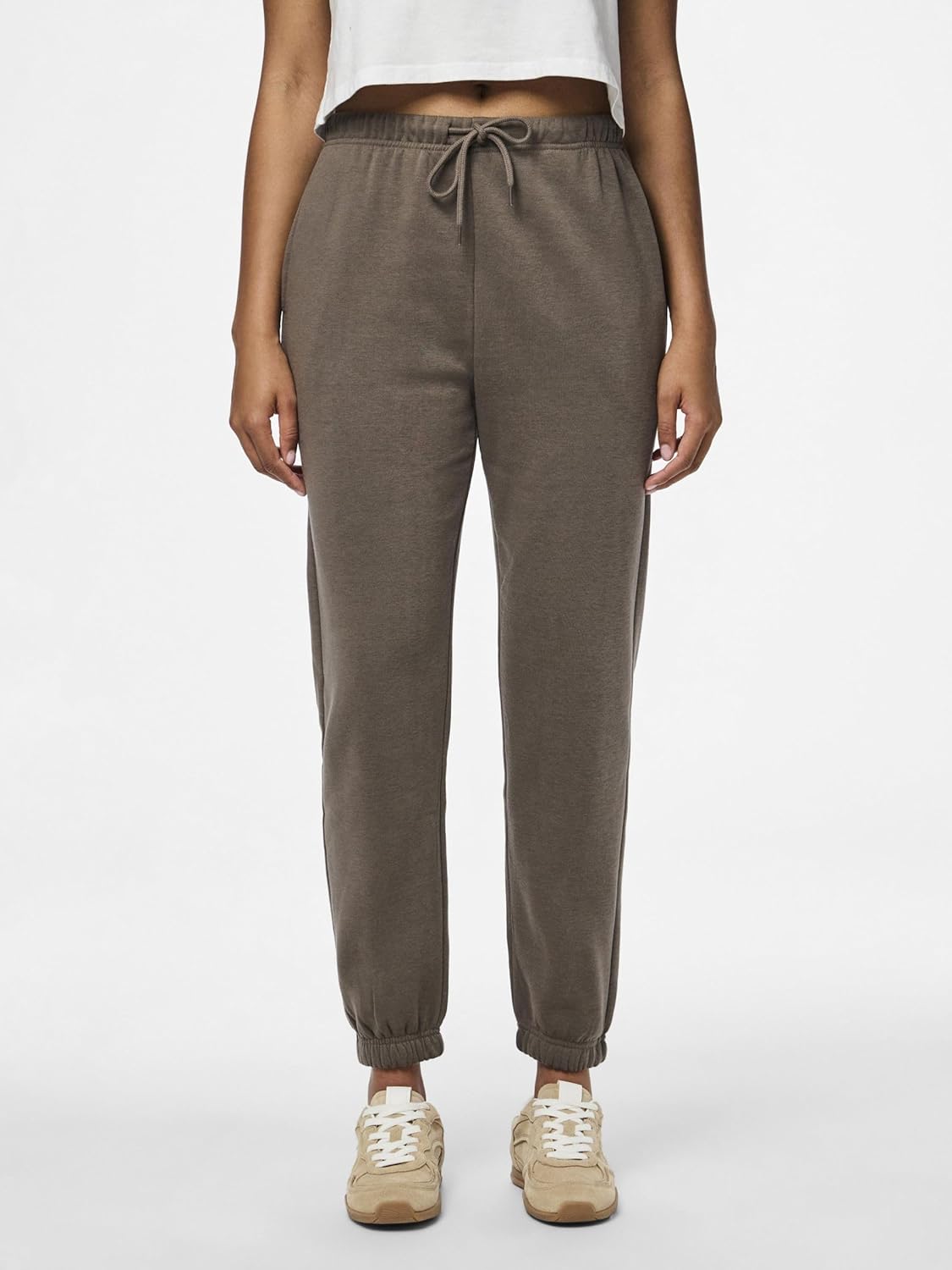 PIECES Pantalone Donna - Fango modello 17113436 Marrone