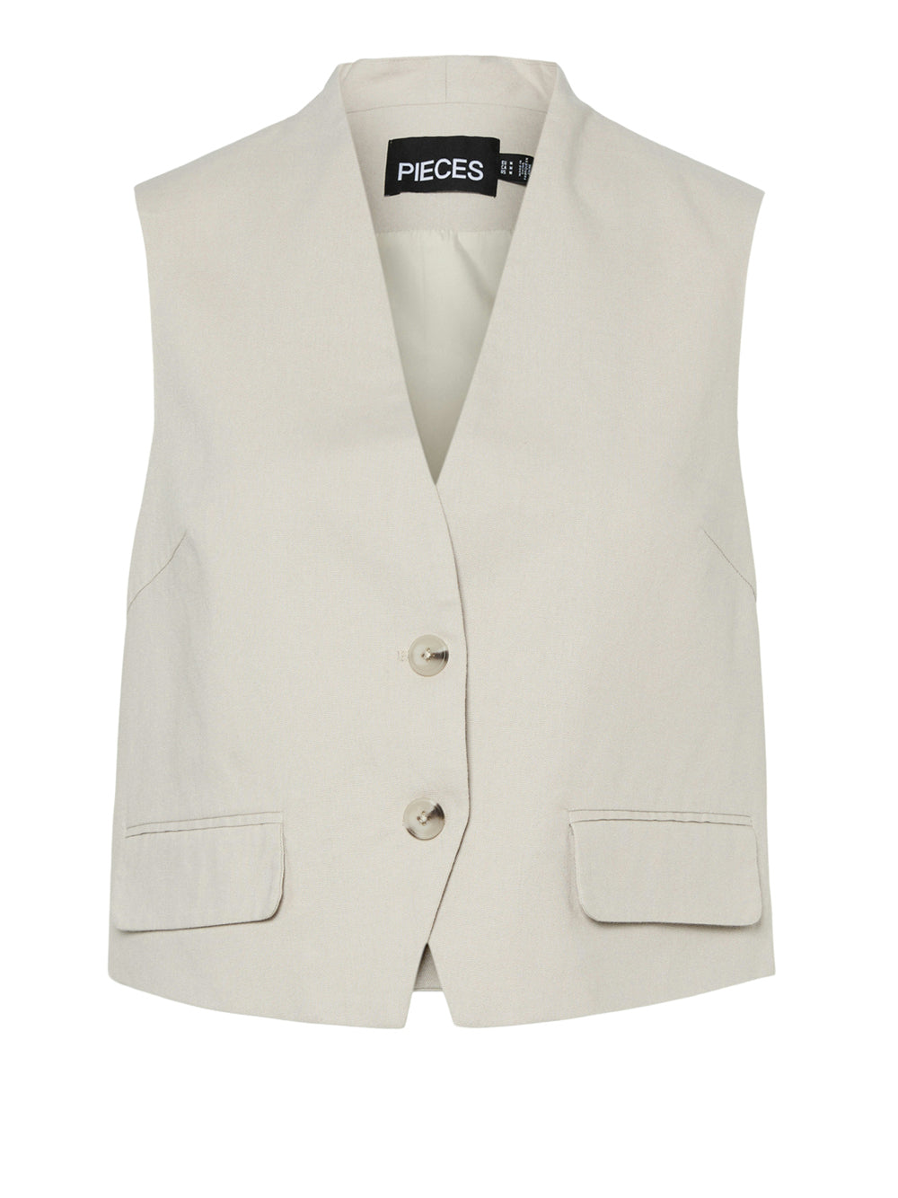 PIECES Gilet Donna - modello 17156955 Argento