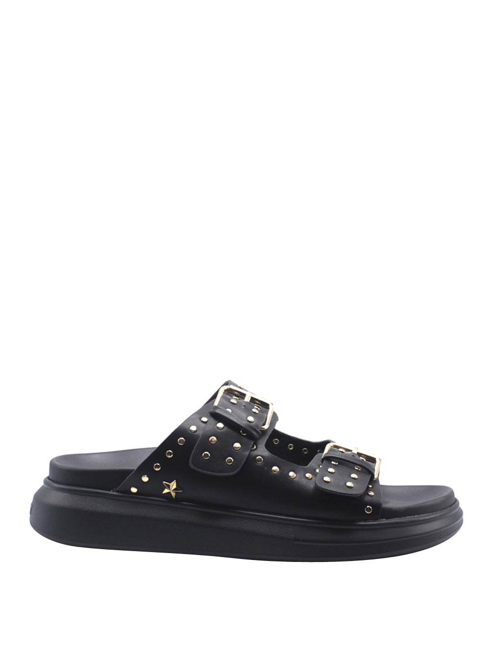 SHOP ART Ciabatte con borchie Donna - modello SASS250263 Nero