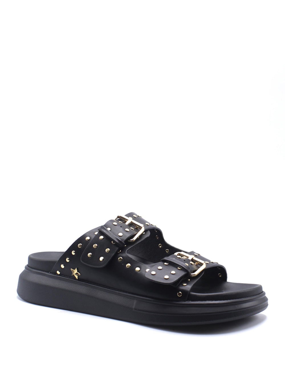 SHOP ART Ciabatte con borchie Donna - modello SASS250263 Nero