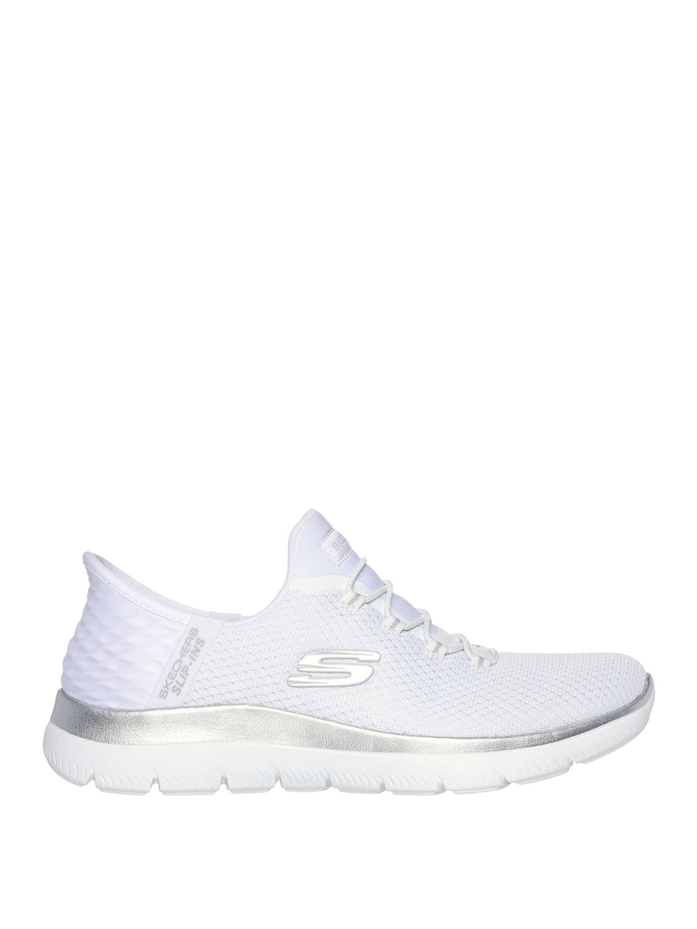 SKECHERS Sneakers slip-in Donna - modello 150123 Bianco