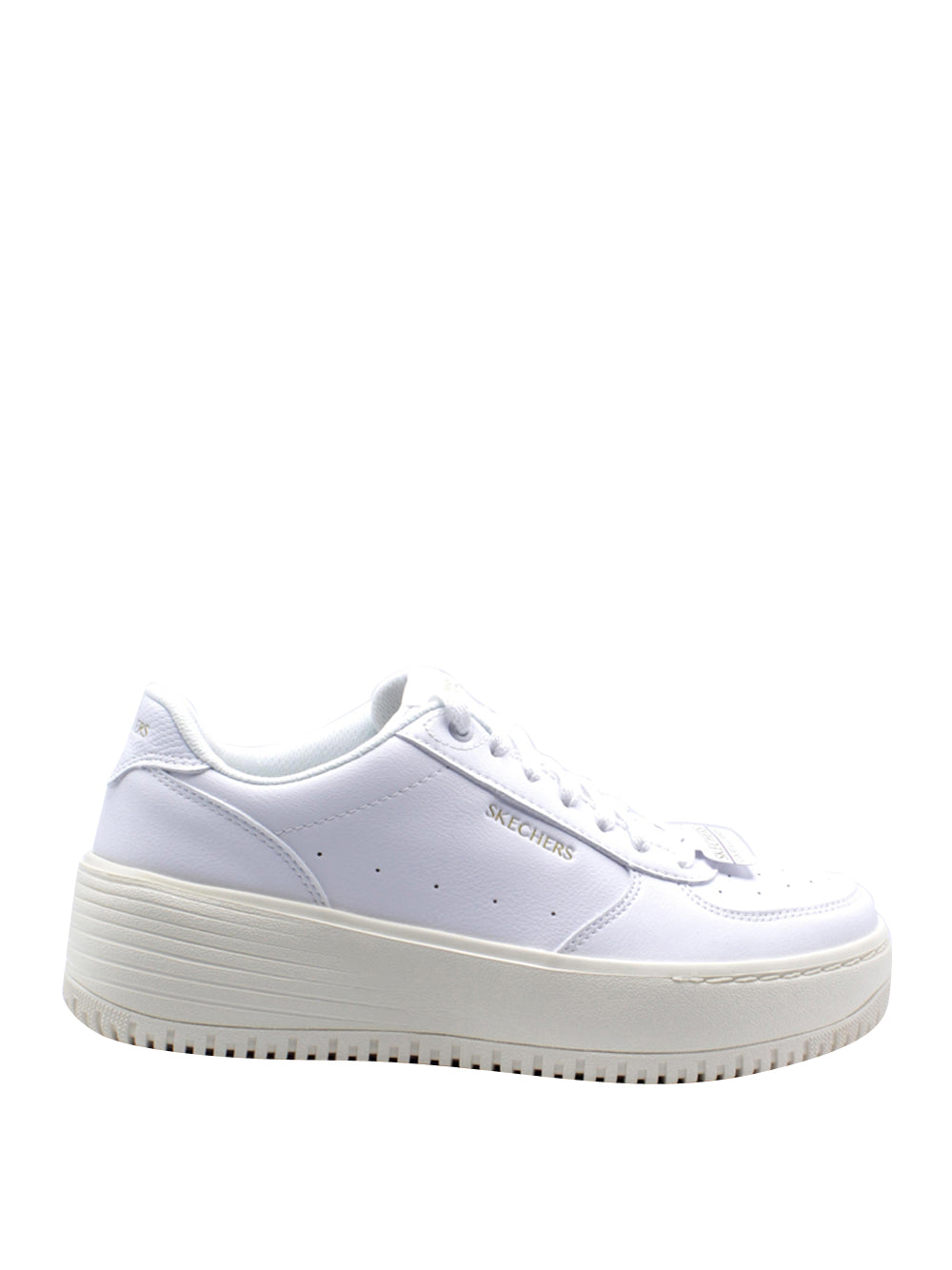 SKECHERS Sneakers platform Donna - modello 185110 Bianco