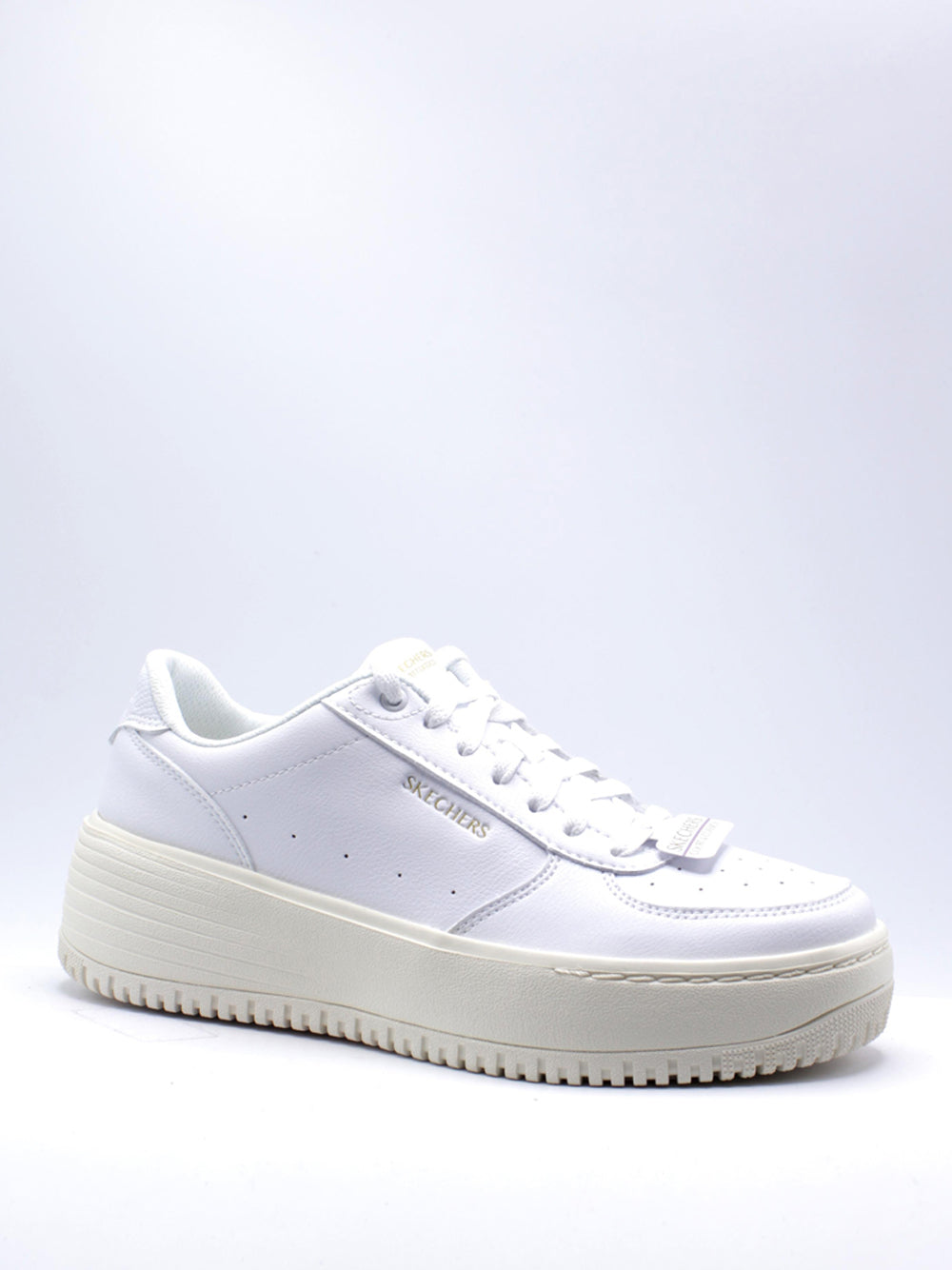 SKECHERS Sneakers platform Donna - modello 185110 Bianco