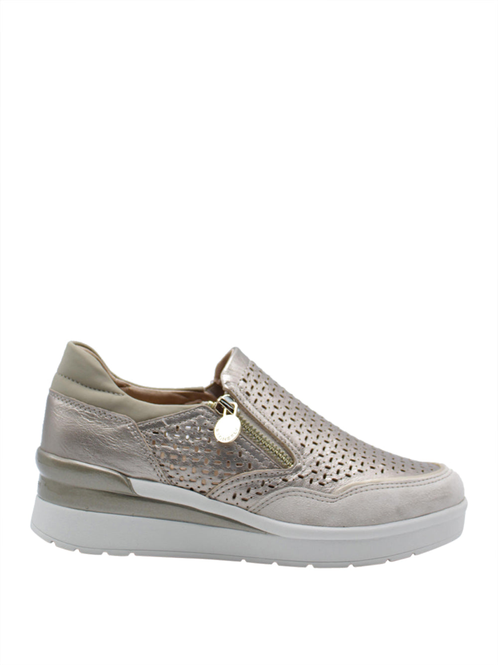 STONEFLY Sneakers con zeppa Donna - modello 220735 Argento
