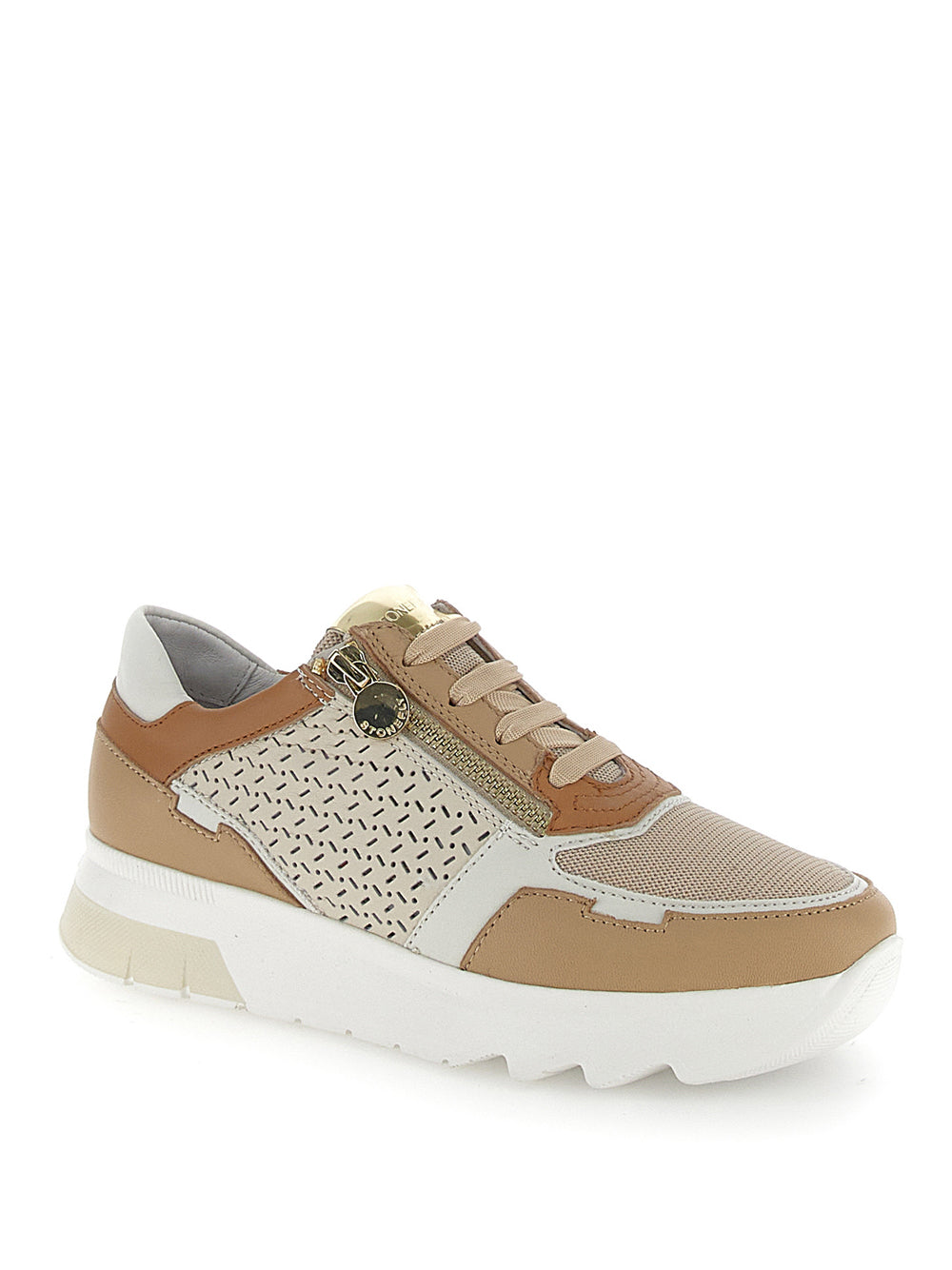 STONEFLY Sneakers con zip Donna - modello 220905 Bianco