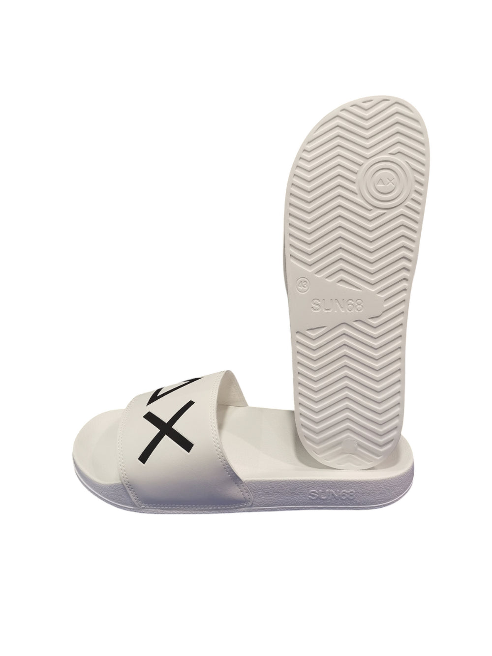 SUN68 Ciabatte slide Uomo - modello X35102 Bianco