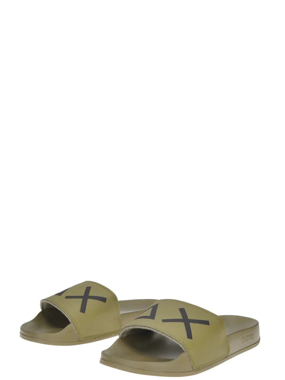 SUN68 Ciabatte slide Uomo - modello X35102 Verde