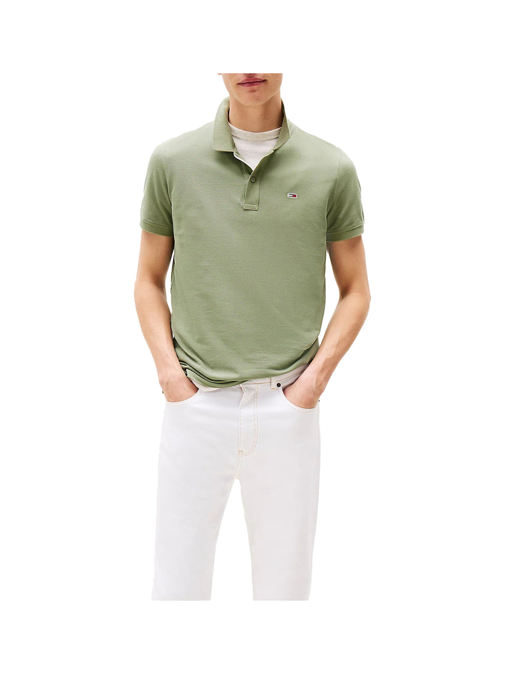 TOMMY HILFIGER Polo Uomo - modello DM0DM20676 Verde