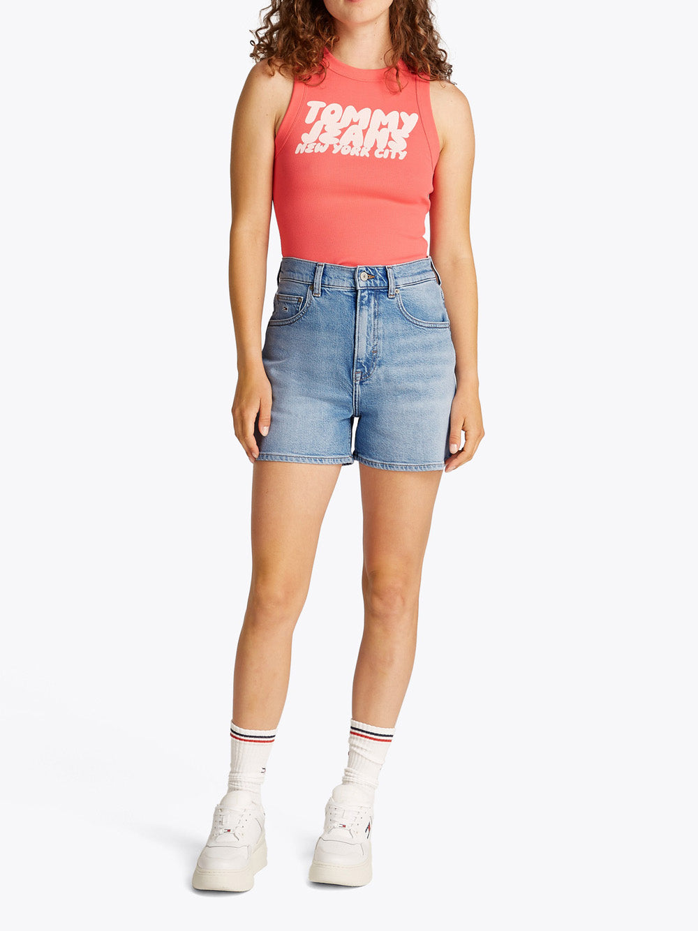 TOMMY HILFIGER Shorts Donna - Jeans modello DW0DW20091 Blu
