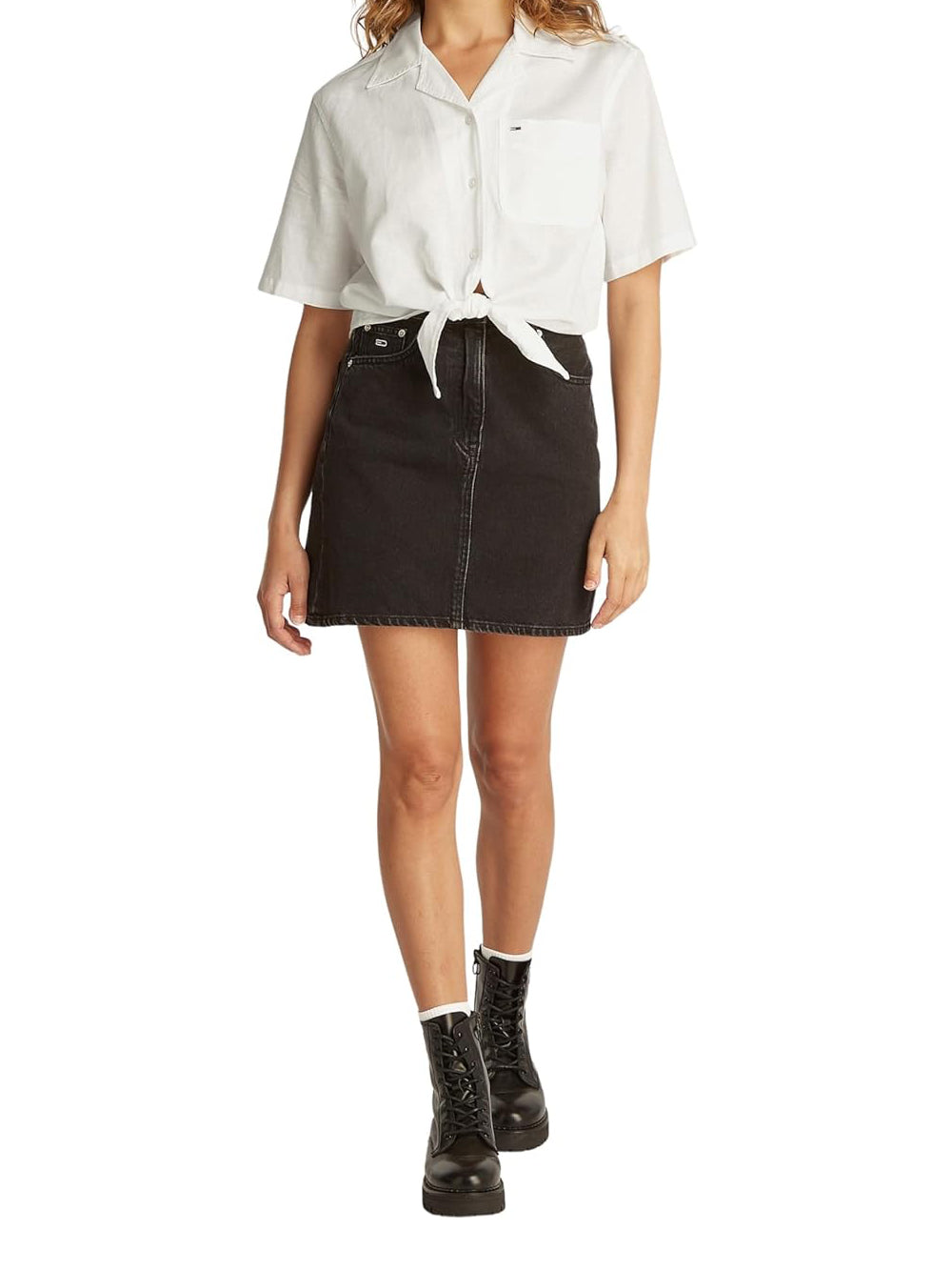 TOMMY HILFIGER Camicia Donna - modello DW0DW20286 Bianco