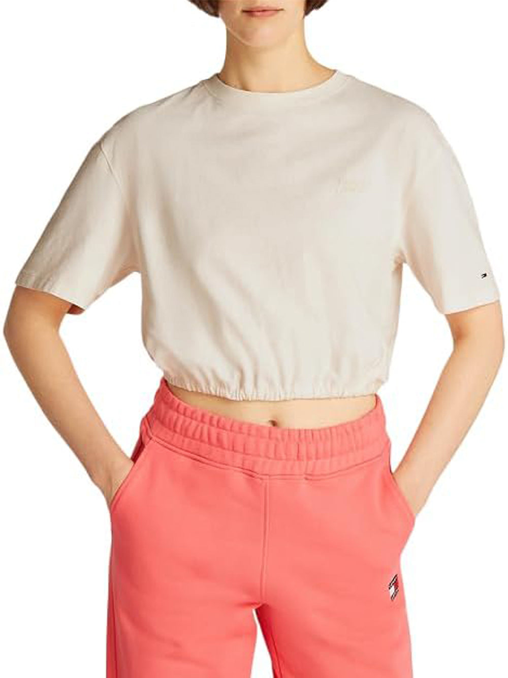 TOMMY HILFIGER Maglia Donna - modello DW0DW20324 Beige