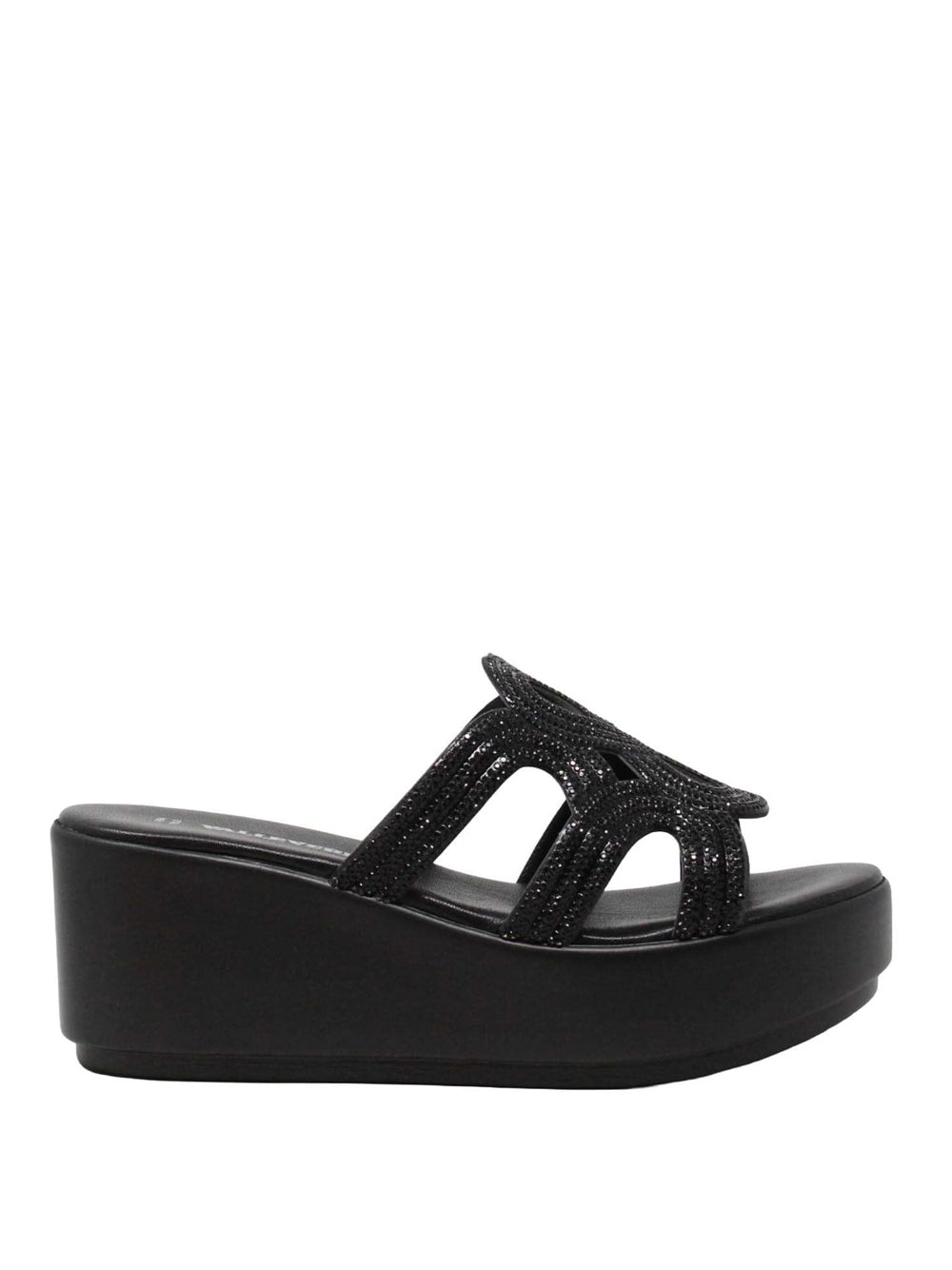 VALLEVERDE Ciabatte con zeppa Donna - modello 24404 Nero