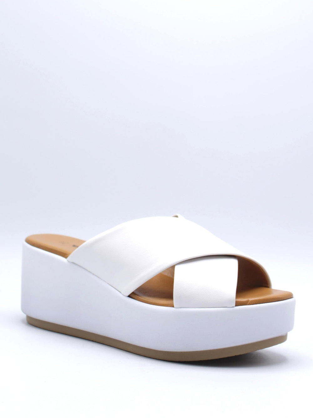 VALLEVERDE Ciabatte con zeppa Donna - modello 24405 Bianco