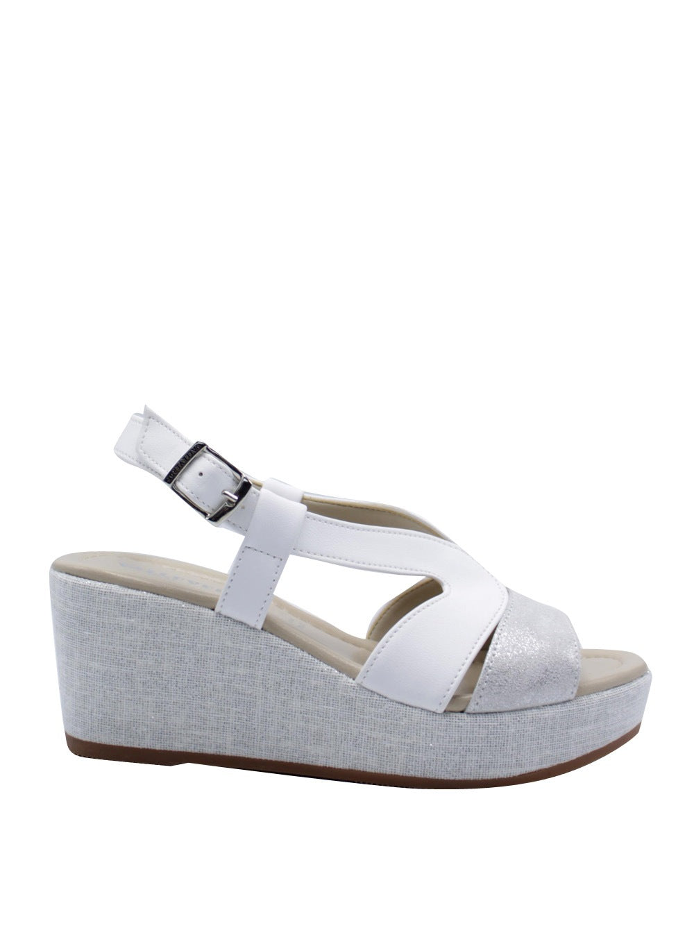 VALLEVERDE Sandali con zeppa Donna - modello 32212 Bianco