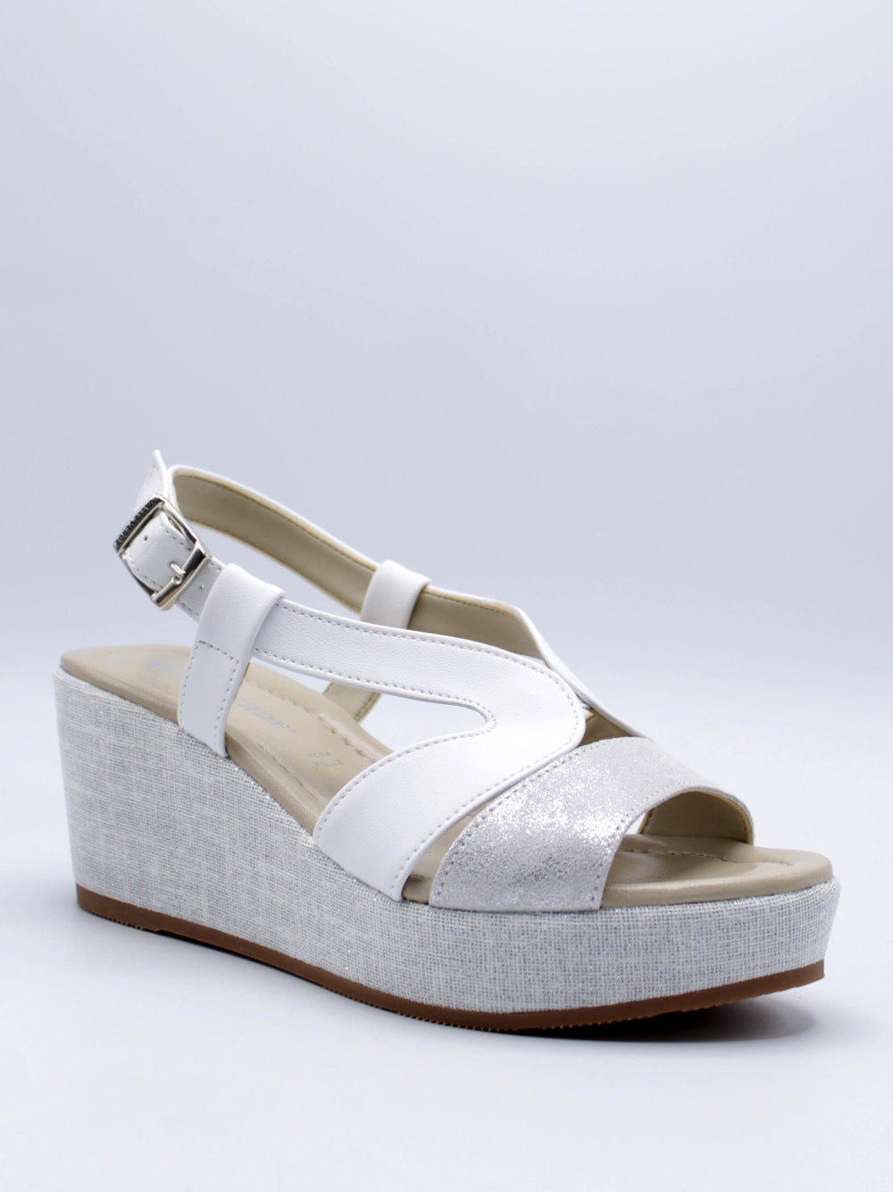 VALLEVERDE Sandali con zeppa Donna - modello 32212 Bianco