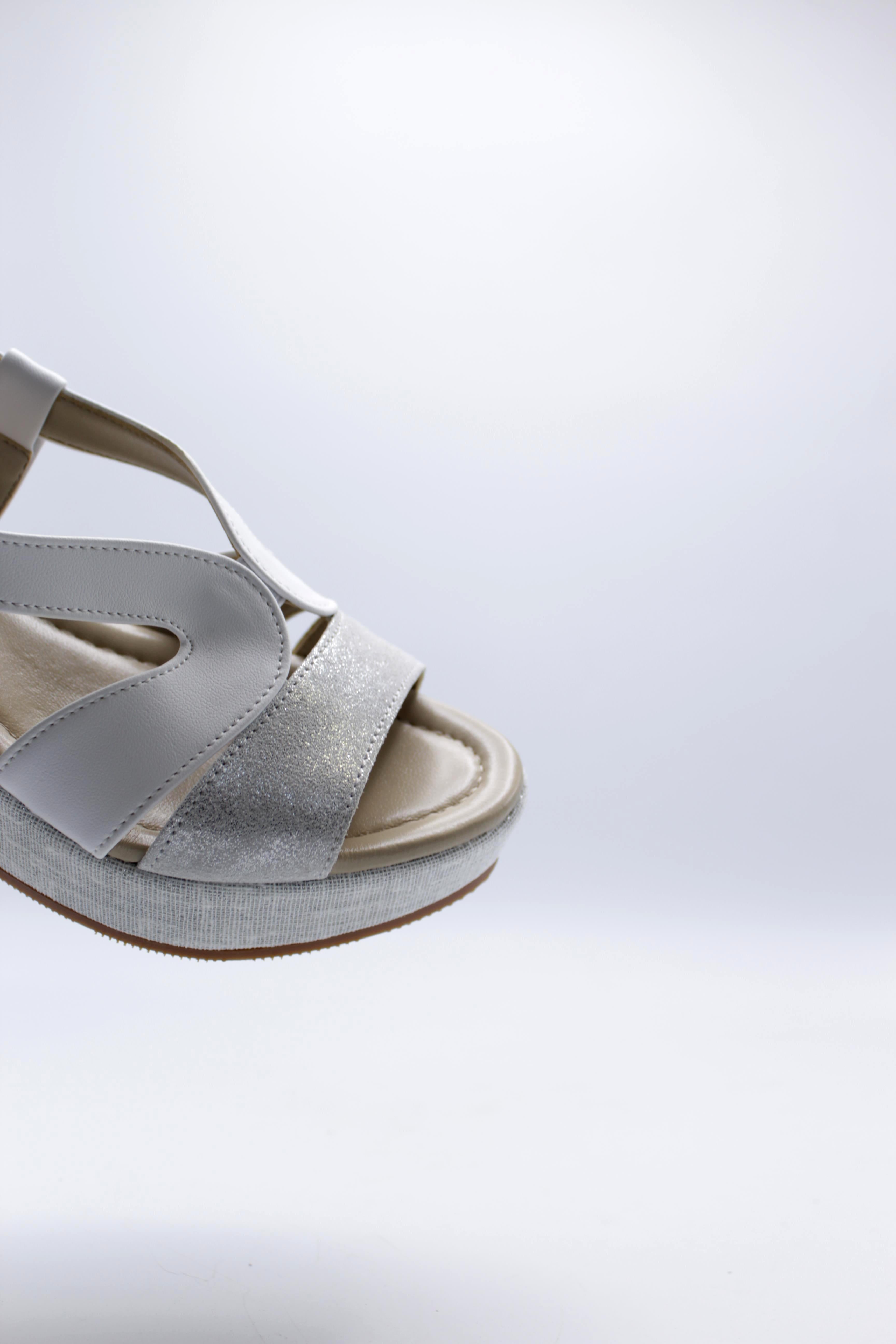 VALLEVERDE Sandali con zeppa Donna - modello 32212 Bianco