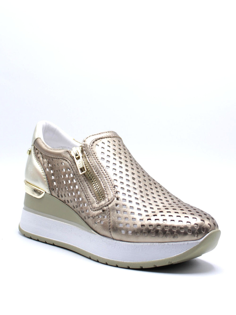 VALLEVERDE Sneakers con zeppa Donna - modello 36420 Bronzo