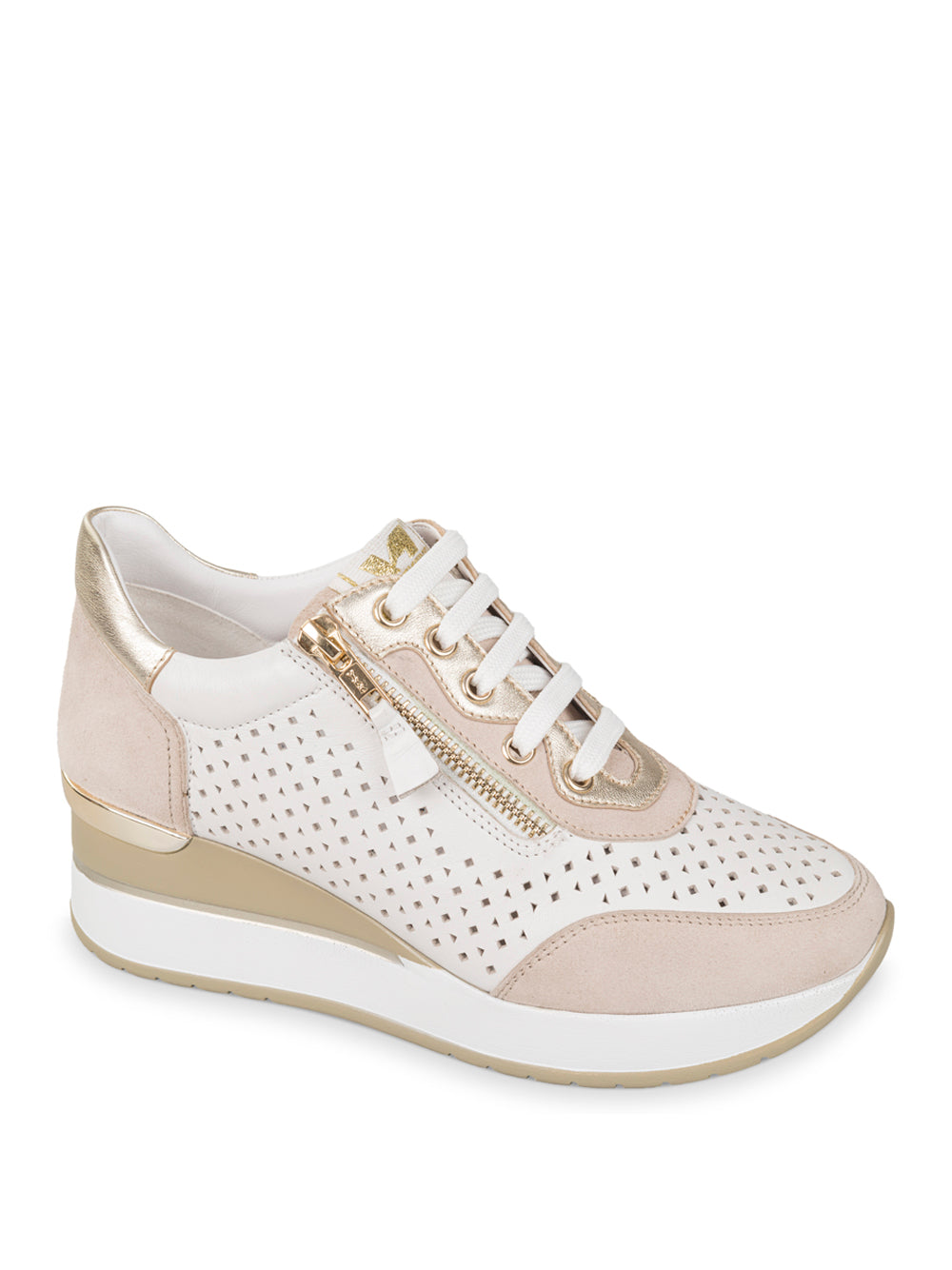 VALLEVERDE Sneakers con zeppa Donna - modello 36421 Beige