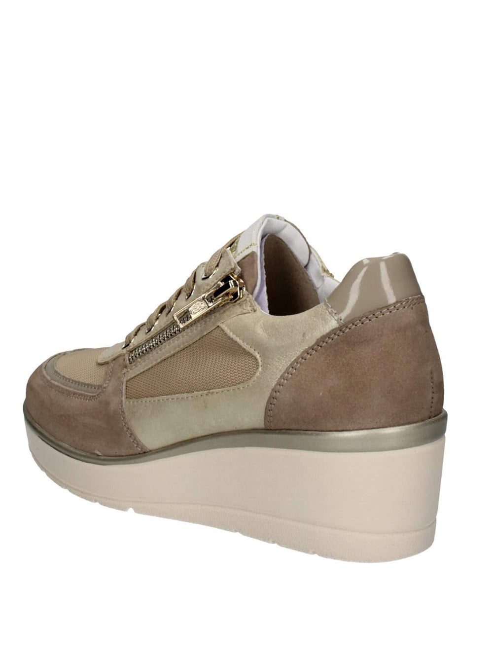 VALLEVERDE Sneakers con zeppa Donna - modello 36440 Beige