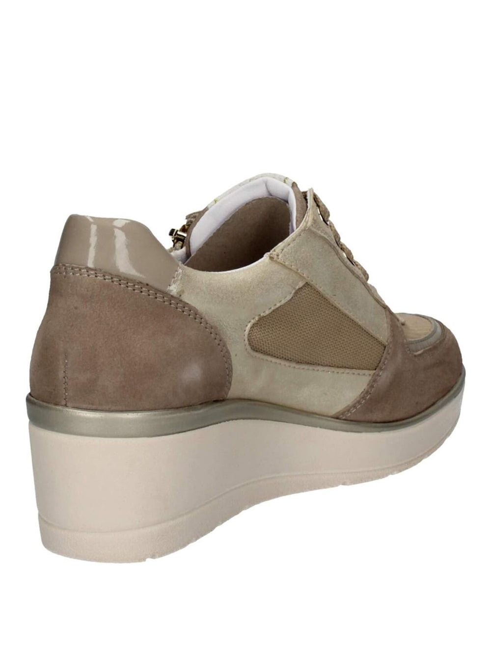 VALLEVERDE Sneakers con zeppa Donna - modello 36440 Beige
