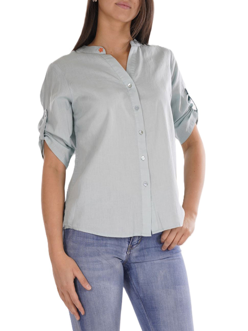 YES ZEE Camicia Donna - Azzurro Marino modello C231YZ00 Celeste
